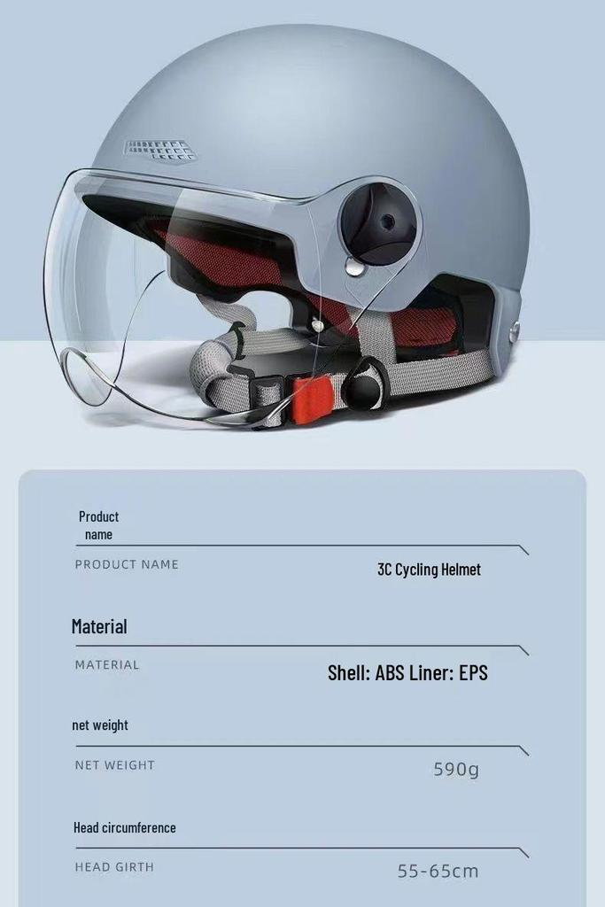 Universal Electric Vehicle Half Helmet: All-Season Sun Protection for Men & Women