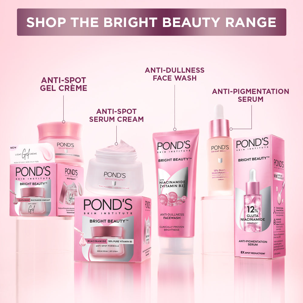 POND'S Bright Beauty Anti-Spot Serum Cream with Niacinamide and SPF 15 PA++, 35g Skin Brightening Moisturizer