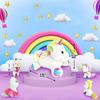 5pcs Rainbow Unicorn Mother and Child Set Rainbow Unicorn Candy Plush Toys Photography Accessories