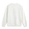 Li Ning Sports Lifestyle Series Comfortable Casual Loose Simple Round Neck Pullover Sweatshirt Unisex sweatshirt Off-White AWDV247-1