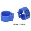 100 Pezzi Anelli per Zampe di Uccelli 10mm 001-100 Numerati Piccioni Clip di Identificazione Fornitura Avicola
