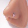 1Pcs Nose Rings Studs L Shaped Nose Rings for Women Heart Nose Nostrial Piercing Jewelry Valentine's Day Gifts