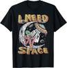 Funny Alien I Need Space Graphic Tee T-Shirt