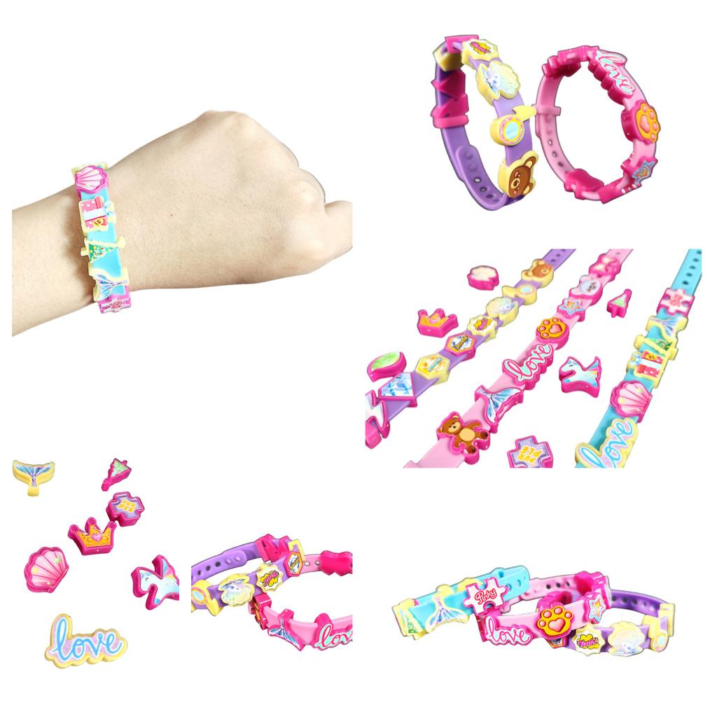 Fun Kids Beaded Necklace Girls DIY Craft Kit Toddler Handmade Gift Educational Toy