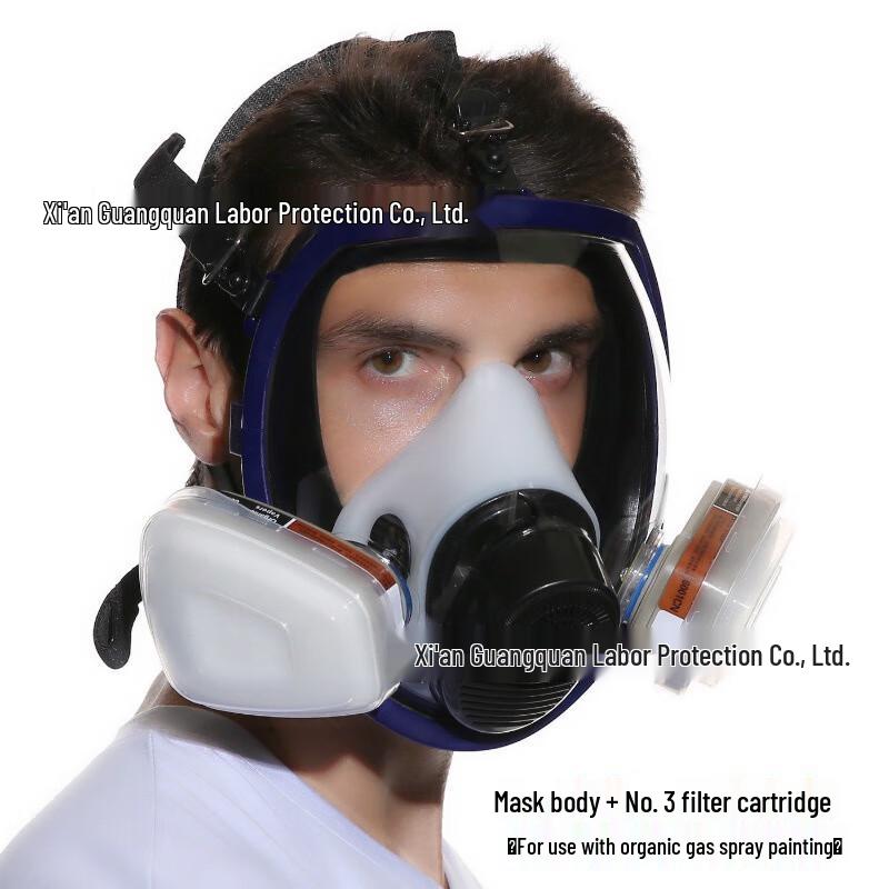 SANSHENG Silicone Full Face Gas Mask Universal