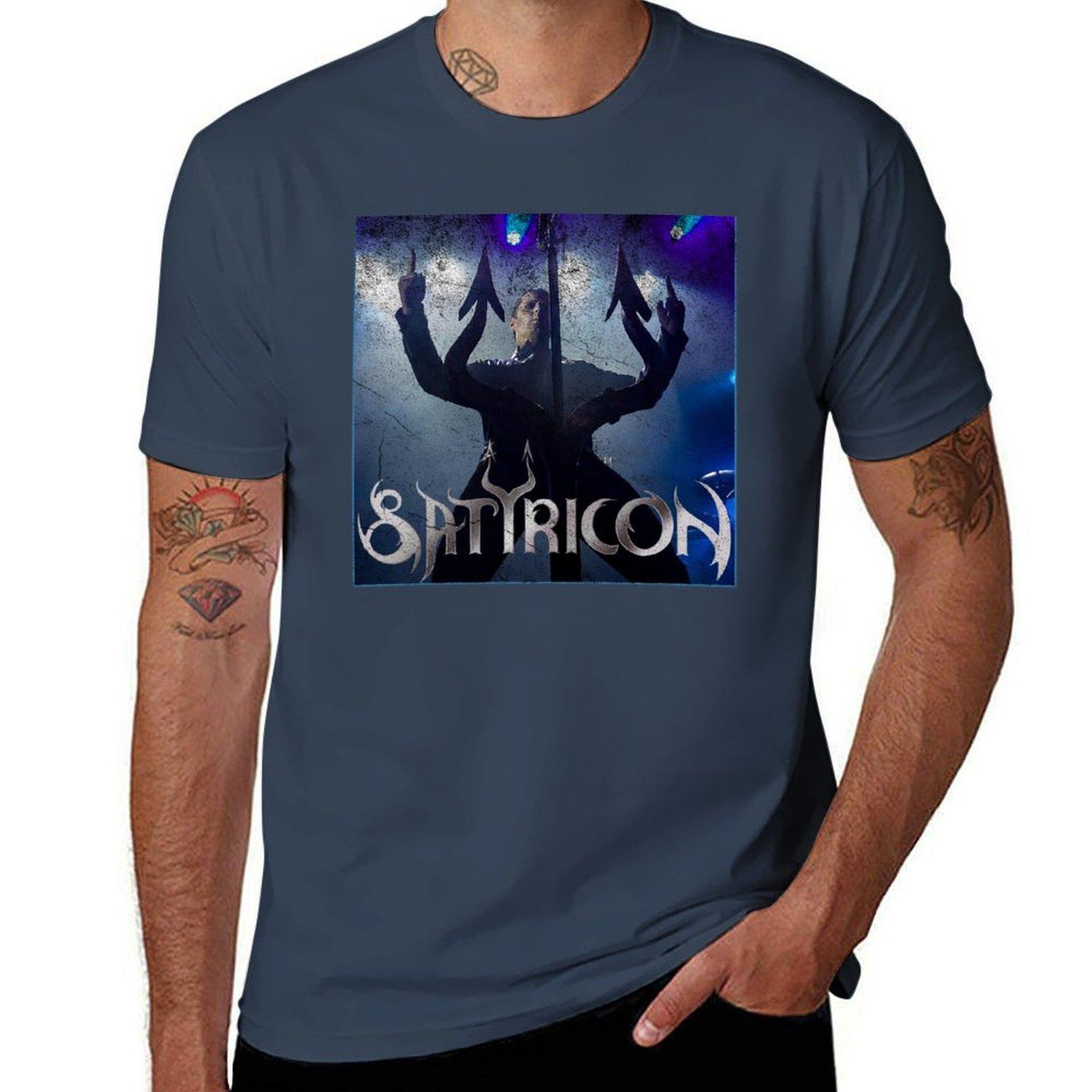 Футболка Satyricon мужские футболки с принтом футболки для мужчины упаковка хлопковая футболка S
