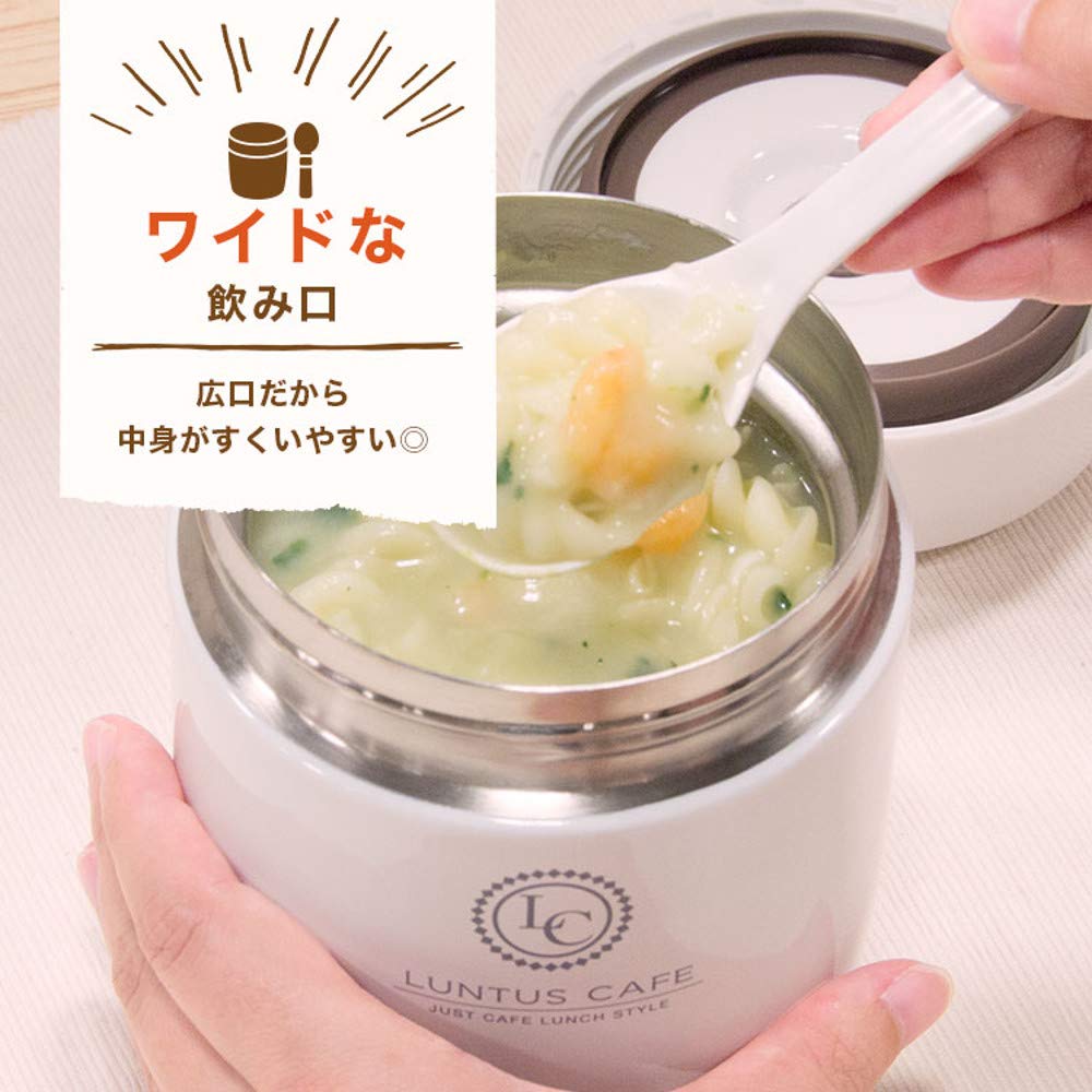 Asvel Insulated Lunch Lantus Stainless Steel Insulated Soup Jar, Navy, 500ml; Bottle, HLB-SR500