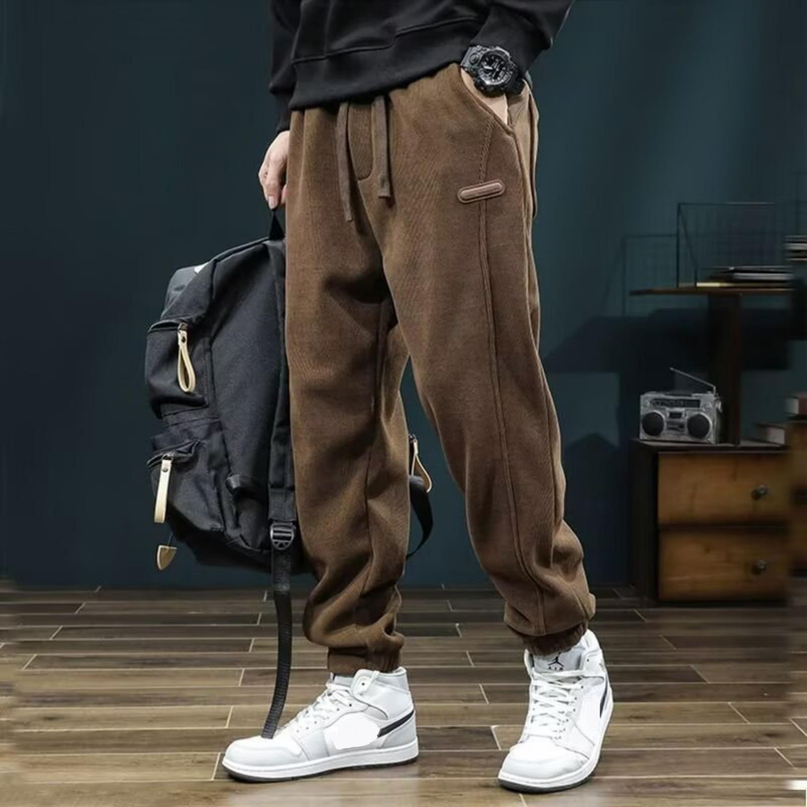 

Men s Baggy Sweatpants Casual Straight Leg Pants Drawstring Loose Trousers With Pockets XXXL
