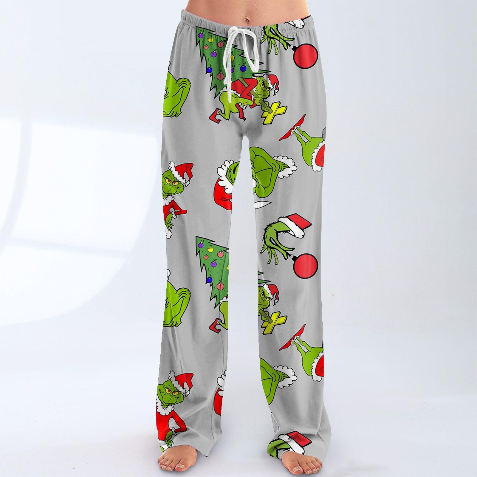 

Жіночі піжамні штани, одяг для сну, повсякденні штани на шнурках, еластичні пояси, зручні прямі вільні штани для йоги хакі