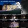 Huixiang Three-Sided Solar Street Light with Motion Sensor for Outdoor Courtyard