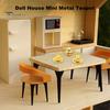 5 Stück/Set 1:12 Puppenhaus-Teekannen-Set, Miniatur-Teekanne, Teetasse, Untersetzer, Modell-Set, Esstisch, Modell, Dekor, Spielzeug, Puppenhaus-Zubehör