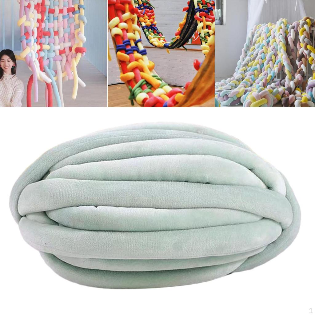 Chunky Yarn Arm Knit Jumbo Tubular Bulky for Scarf Sweaters Crochet