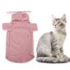 Pet Cat Small Dog Costumes Rabbit Ear Shape Clothes Keep Warm Hooded Design for Autumn and Winter