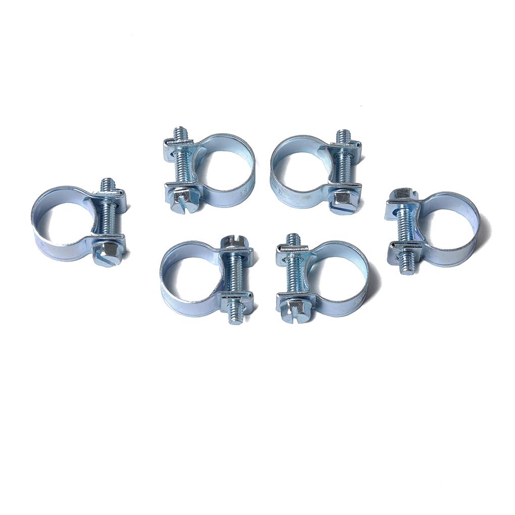 10PCS/Set 11-13MM Galvanized Clamp Fuel Hose Clamp Air Hose Clip Industrial Electronic