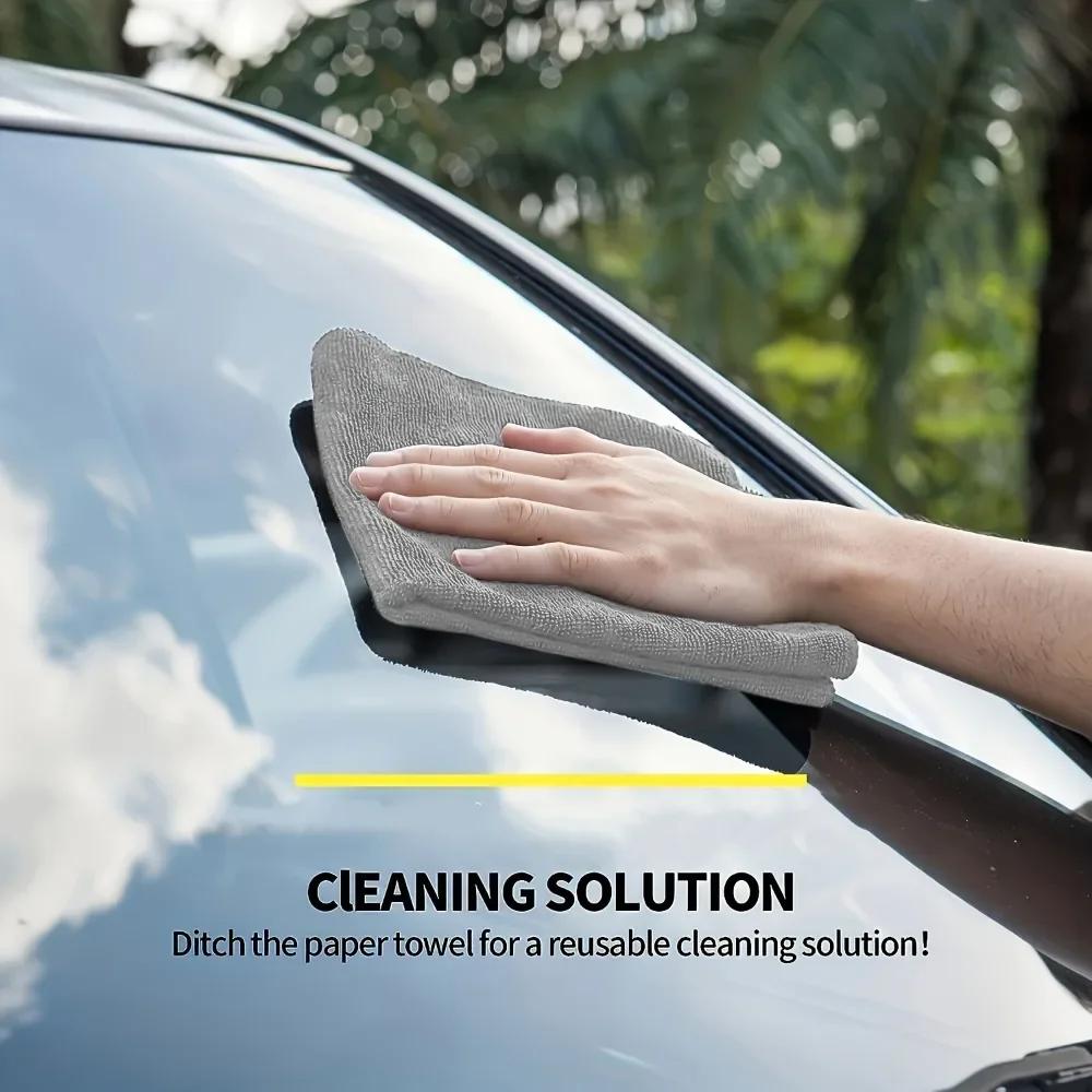5pcs 25*25cm Car Wash Microfiber Towel Cleaning Drying Cloth Drying Towel Car Care Detailing Car Wash Towel Supplies