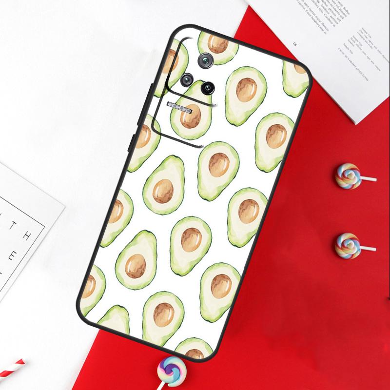 Cute Avocado Collage Cover For Xiaomi 15 Ultra 13 14 11T 12T 13T 14T Pro POCO X7 Pro X3 X5 X6 M6 F5 F6 Pro Case