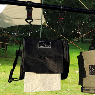 Camping Tissue Case Paper Towel Storage Bag Hanging Napkin Holder Roll Organizer for