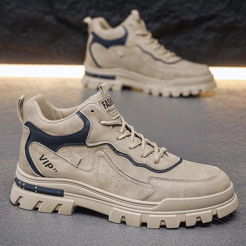 

Autumn new men s Martin boots platform trendy men s shoes sports and leisure shoes household shoes 46