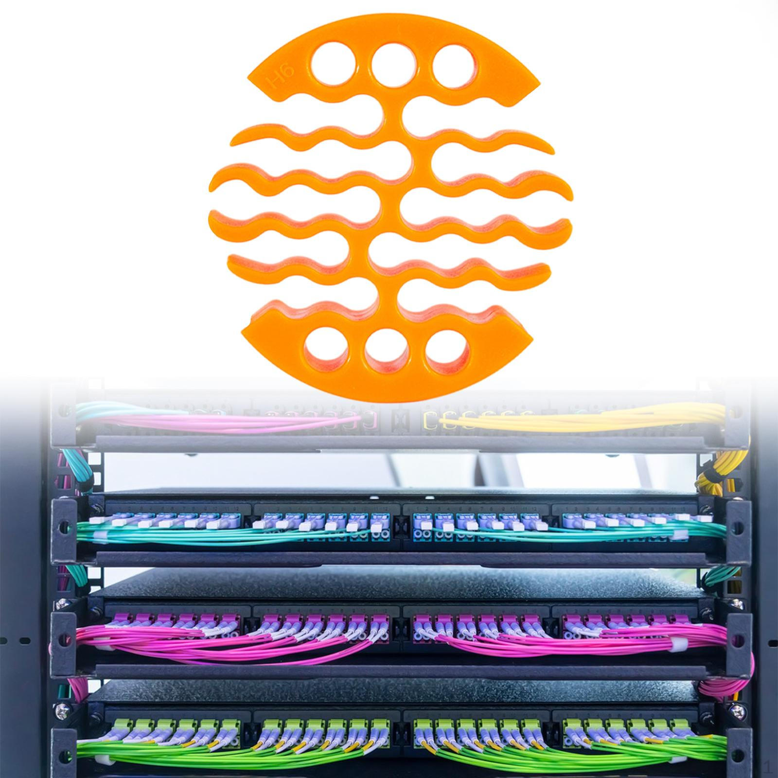 

Гребень для сетевых кабелей Подходит для держателя кабеля категории 6 Эргономичный дизайн Прочный диаметр. 3 дюйма для сервера жёлтый