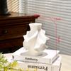 Creative Ceramic Vase Abstract Irregular Folds Handmade Spiral Porcelain Vase Ceramic Handicrafts Flower Vases Flowerpot Vases P