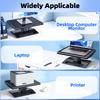 Oatsbasf Computer Monitor Stand Riser Desktop Laptop & Printer & Notebook Holder with Drawer & Phone Holder Knob Adjustment
