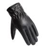Womens Leather Gloves Winter Lined Fleece Lining Thick Warm Gloves Touchscreen Driving Gloves Winter Cycling Gloves