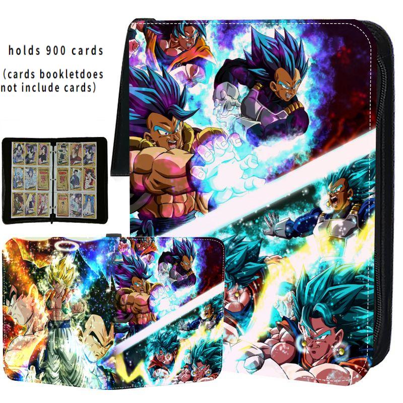 Anime 400 900 Pcs  Goku Freeza Card Book Pu Super Large Capacity Card Binder Display Game Collection Card Kids Gift