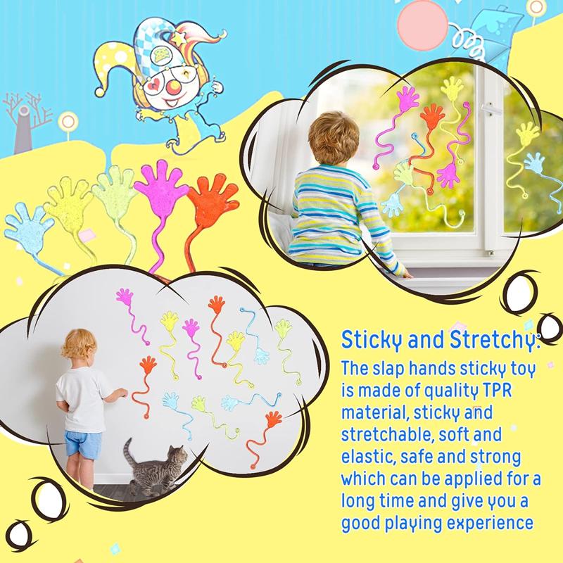 12Pcs Shooting Palm Toys Children'S Palm Elastic Adhesive Tapping Palm Toys Children'S Parent Child Interactive Party Toys Gifts