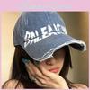 Retro Distressed Baseball Cap For Spring Summer Washed Cotton Adjustable Dad Hat