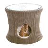Pet House & Table Round L Size Brown