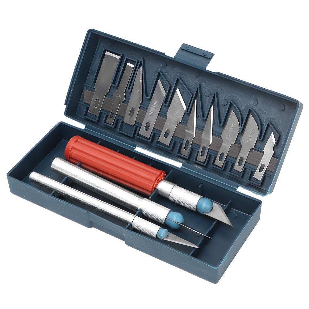 

Набор из 13 многофункциональных ручных режущих инструментов для резьбы по дереву со сменными лезвиями