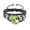 Album BRAT Charli XCX Kreatives Schwarzes Seil Knopf Glas Cabochon Lederarmband Schmuck Charme Fans Geschenk