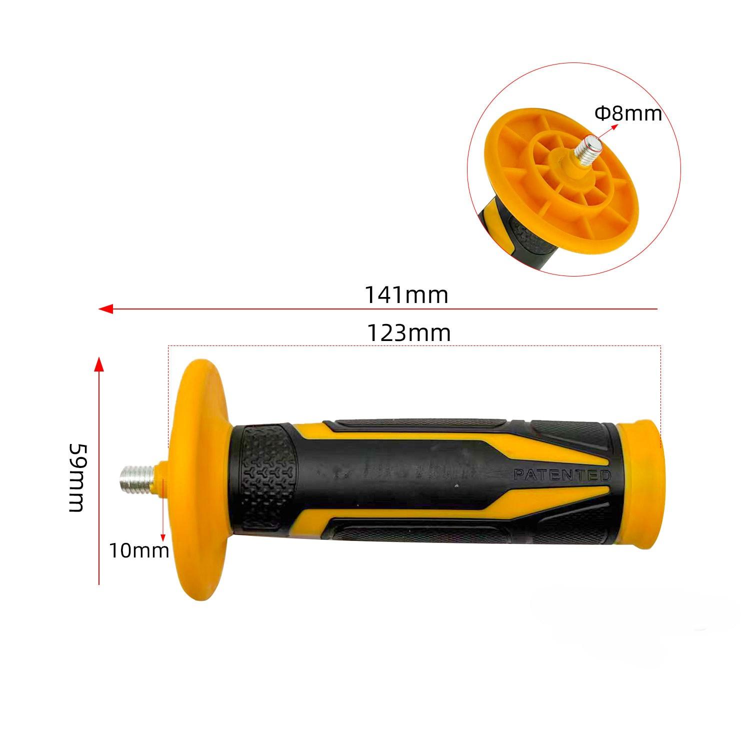

Angle Grinder Handle Side M8 Thread with Anti Vibration Shock Absorbing Feature