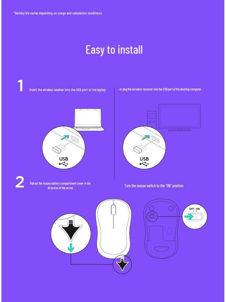 Cross-border M186 M185 Power-Saving Wireless Compact Mouse for Home and Office Use