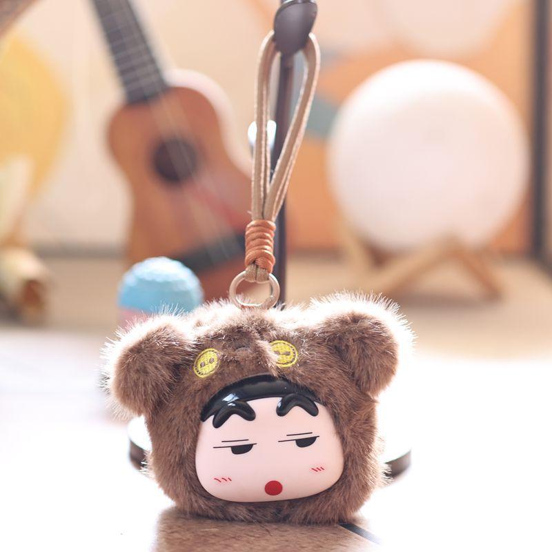 Cartoon Cute Vinyl Crayon Shin-chan Plush Toy Stuffed Doll Cartoon Bag Pendant Keychain Gift