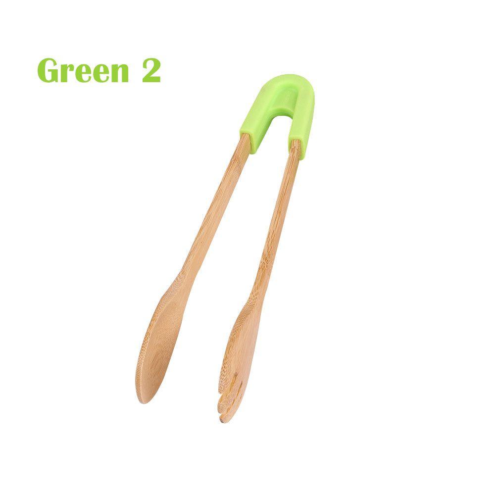 

Cake Bamboo Clamp Bread BBQ Snack Food Clip Cooking Utensils Kitchen Tools Toaster Tongs Green 2