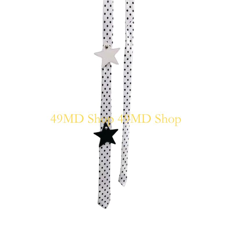 

49MD 2000s Women s Tie With Dot / Leopard Design Perfect For Clubbing And Event Nightclub Neckwear