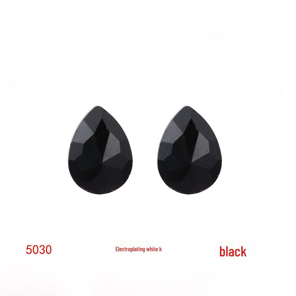 Colored Glass Teardrop Pointed Rhinestones for Shoes, Bags, Nail Art & DIY Accessories