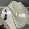 Off-white Short Blazer Women's Spring and Autumn New High-end Casual Versatile Small Suit Trend
