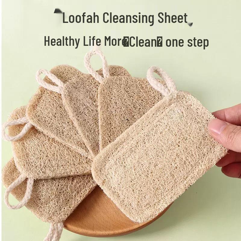 Natural Loofah Dish Brush & Pot Scrubber for Non-Stick Surfaces
