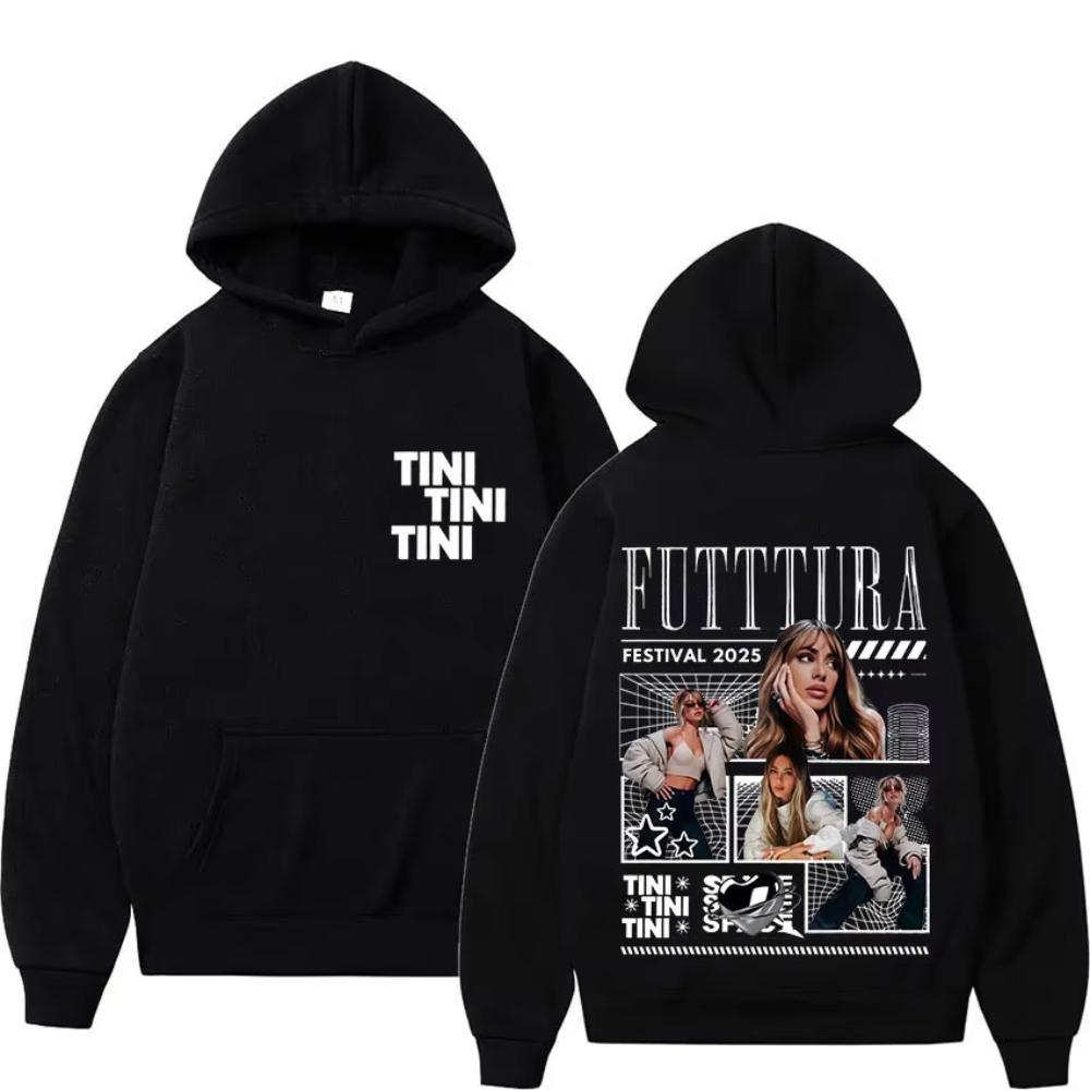 Singer TINI STOESSEL Futtura Tour Album Hoodie Mens Women Fashion Oversized Style Sweatshirt Gothic Pop Music Hoody