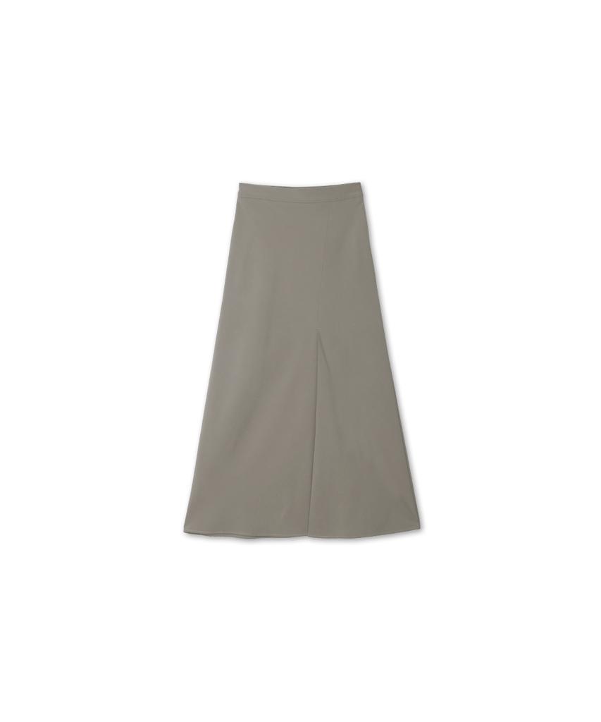 320SHOWROOM H-Line Slit Long Skirt Khaki Beige