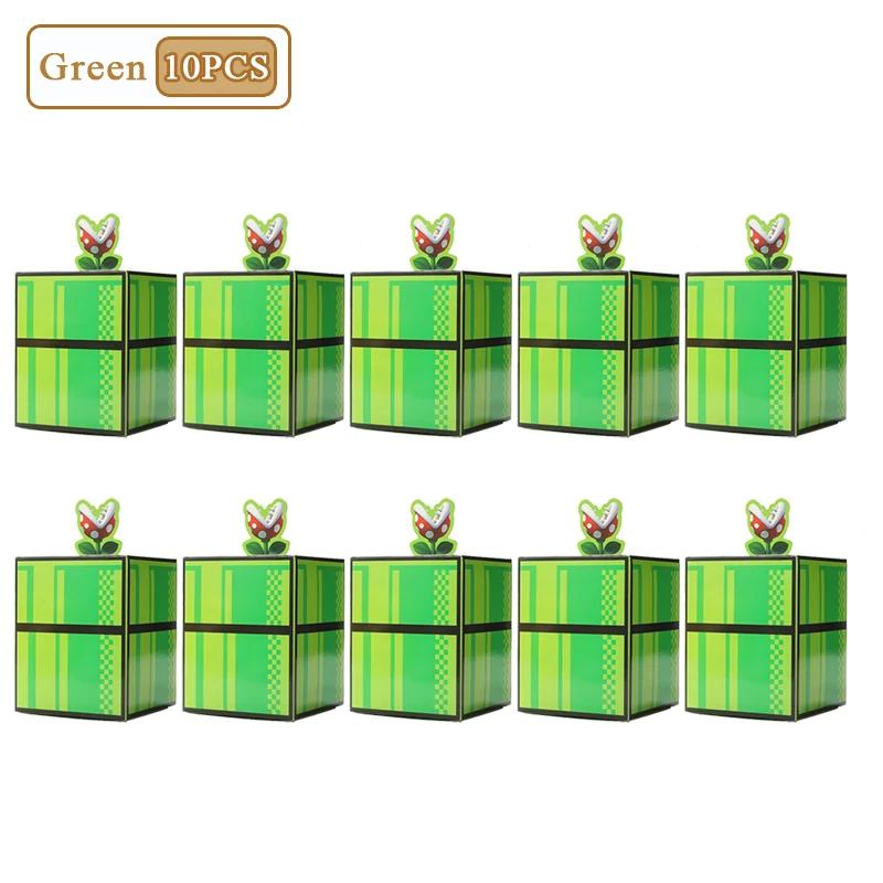 1-40PCS Game Themed Candy Boxes Birthday Party Gift Bags Hospitality Boxes Brick Pipe Pentagram Boxes Home Party Decorations