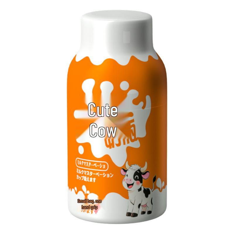 Anime-Inspired Male Masturbation Cup: Cute Milk Bottle Airplane Design