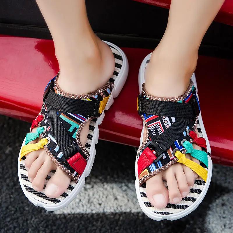Fashion Men's Shoe Beach Slides Male Slipper Outdoor Shiatsu Flip Flops Cheap Shoes Liquidation Casual Elegant Designer Luxury Low Price
