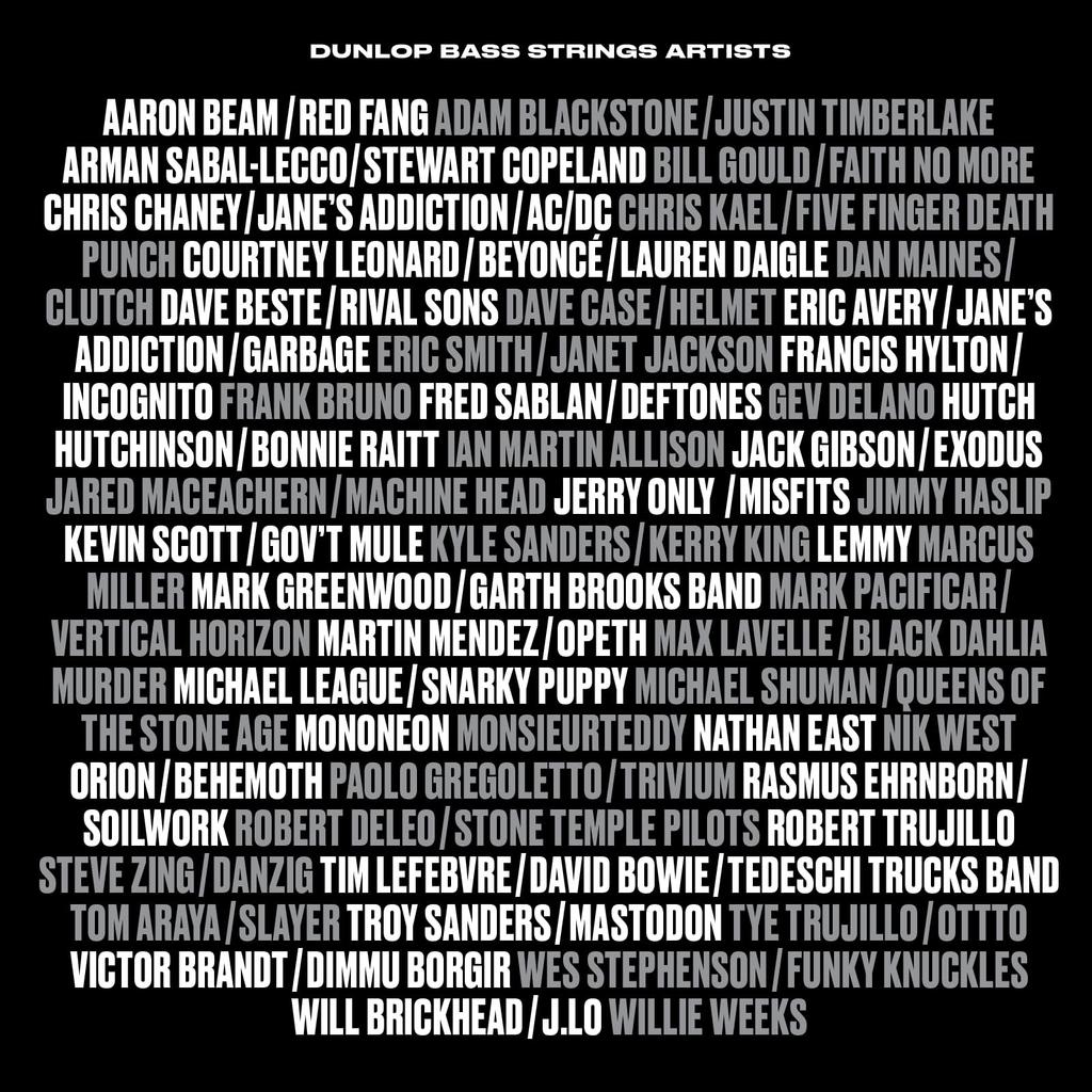 Jim Dunlop Marcus Miller Signature Bass Super Marcus Miller Signature Strings, 4-String, 45-105 Bright,