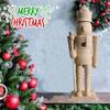 Paint Your Own Wooden Nutcracker Soldiers Wooden Unpainted Soldiers Wood Nutcracker Unfinished with Paint Kit for Kids Adults