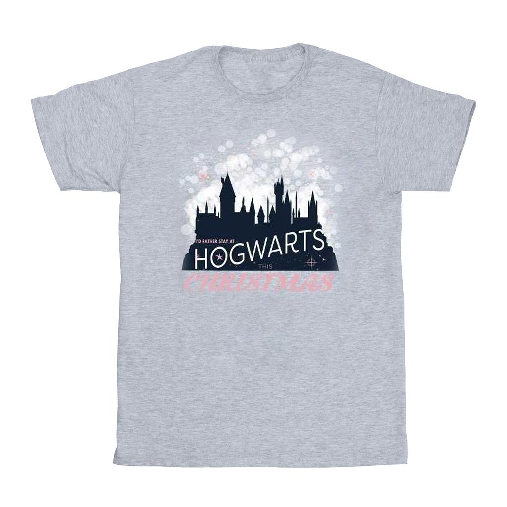 Harry Potter Womens/Ladies Hogwarts Christmas Cotton Boyfriend T-Shirt