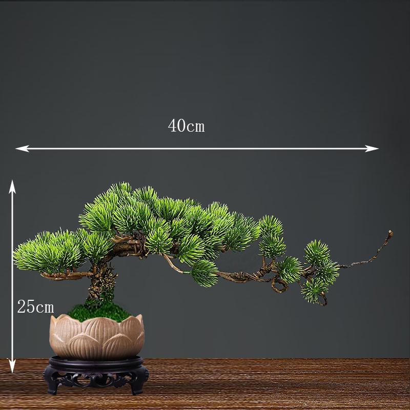 Simulation fake tree bonsai home living room Chinese sand table hotel porch landscaping decoration green plant ornaments