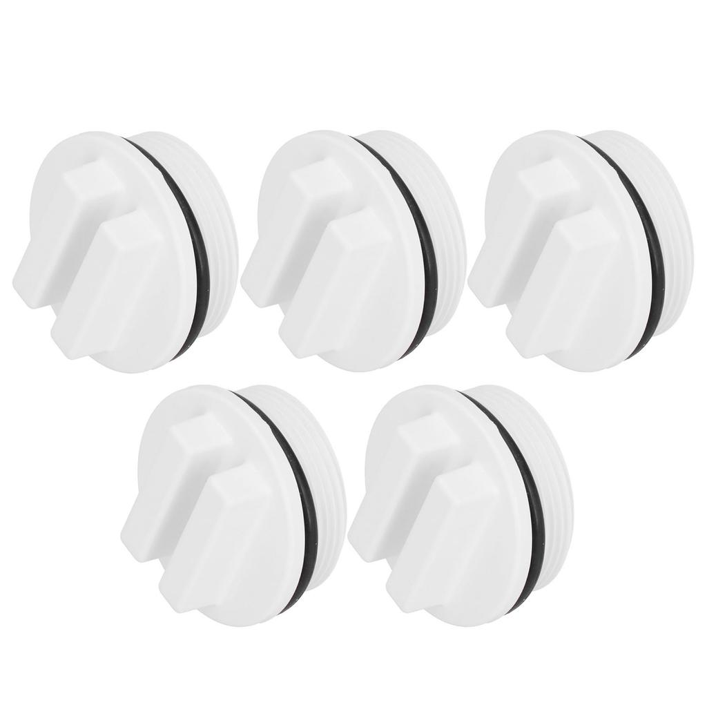 5PCS 1.5in Threaded Pool Spa Return Line Winterizing Plug Filter Drain Plug with ORing